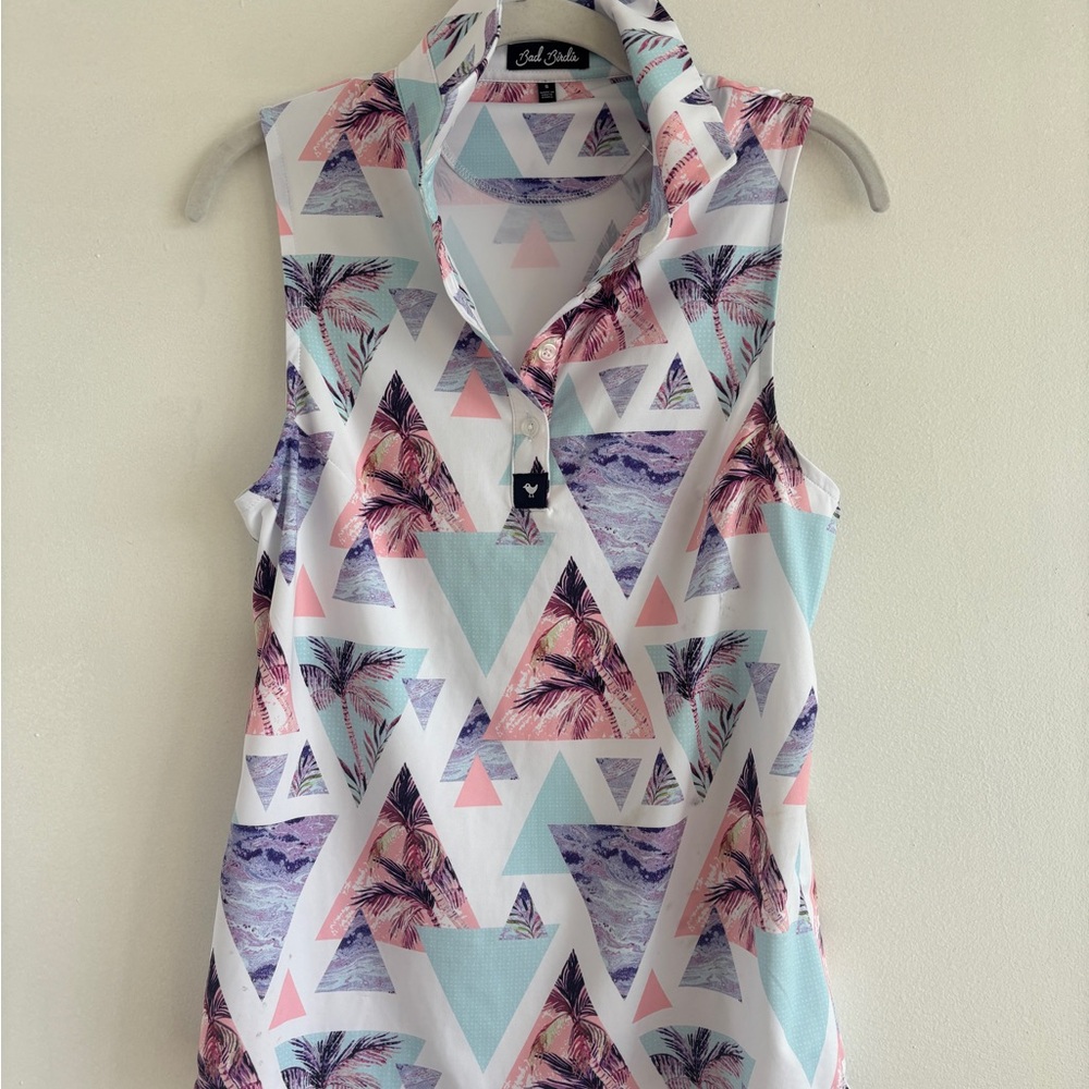 Bad Birdie Women’s Sleeveless Polo, size S